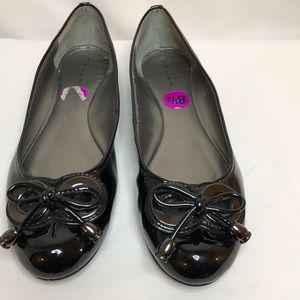 Tahari Black Patent Flats
